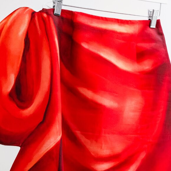 Moschino SS/17 Runway 2D Red Bow Skirt - Picture 4 of 15